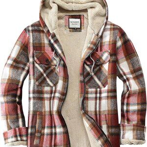 Women's Full Zip Fleece Flannel Jacket Plaid Sherpa Lined Jacket for Women